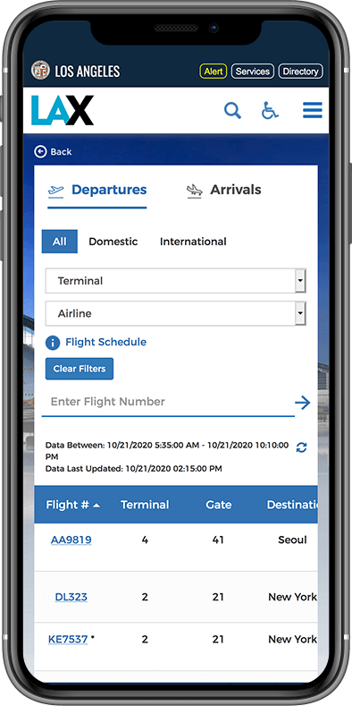 LAX, Terminal and Economy Parking Maps