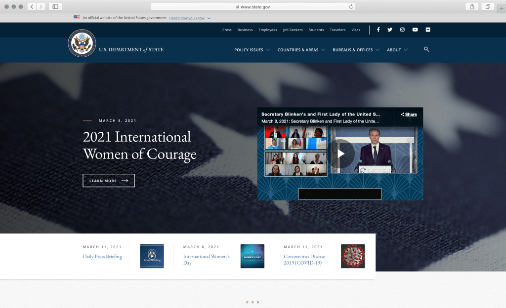 state.gov screenshot
