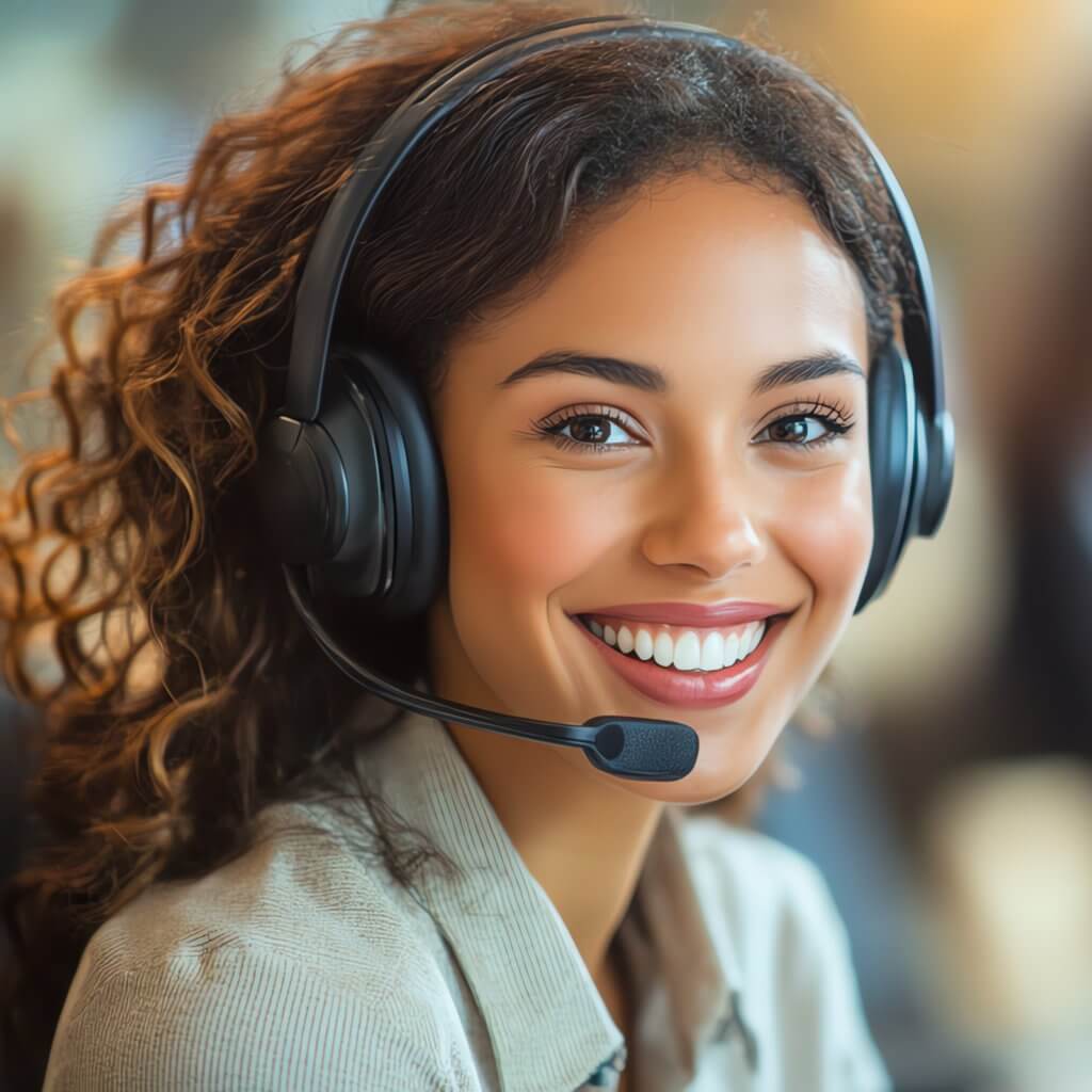 AdobeStock_1059252069_square Customer service agent smiling